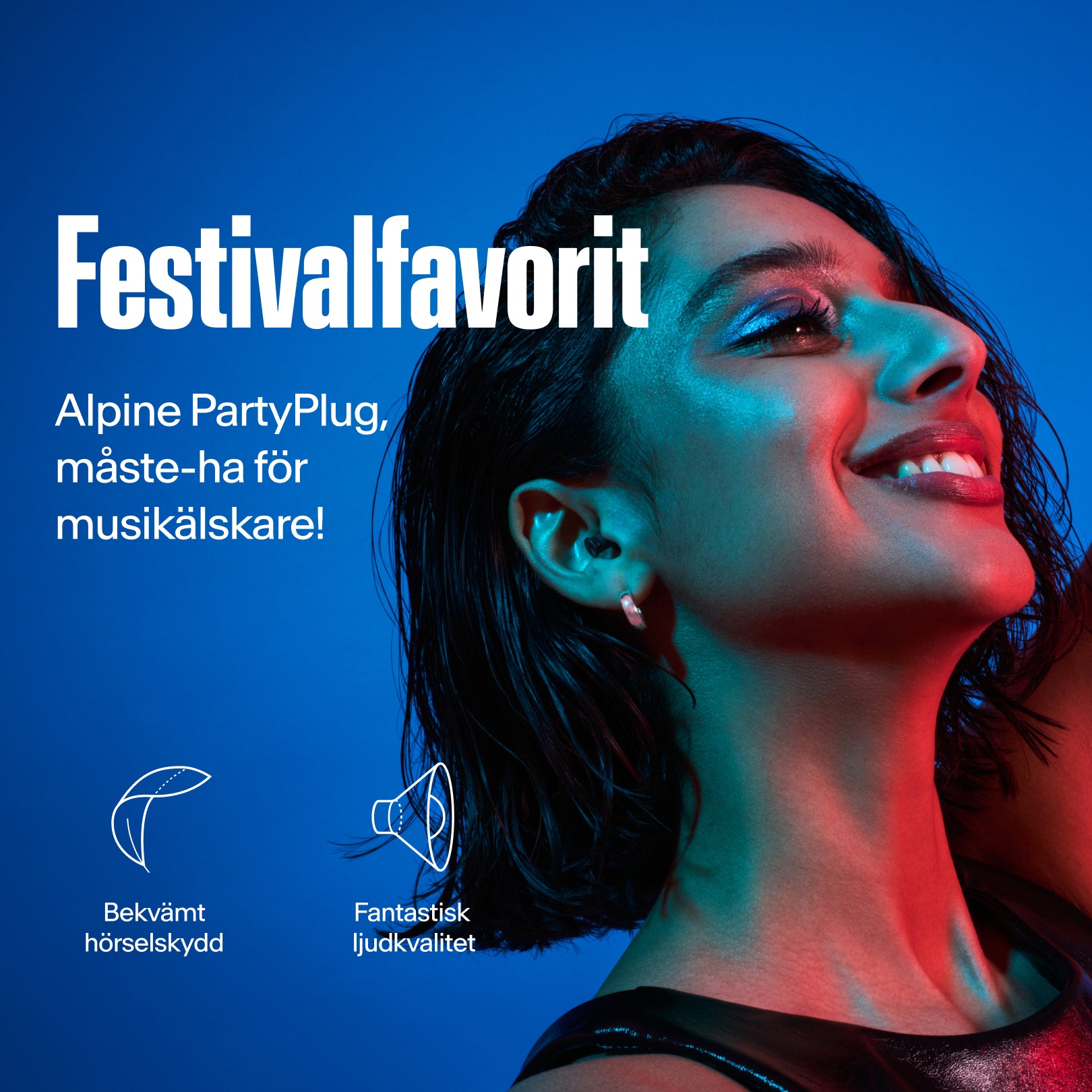 Alpine PartyPlug: festival-essentiellt och ett måste för musikälskare, bekväm med fantastisk ljudkvalitet