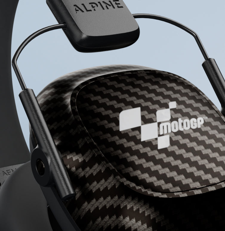 alpine motogp racing pro casque anti-bruit reutilisable detail
