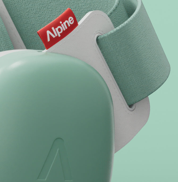 détail de l’atténuation des casques antibruit Alpine Muffy Baby Classic