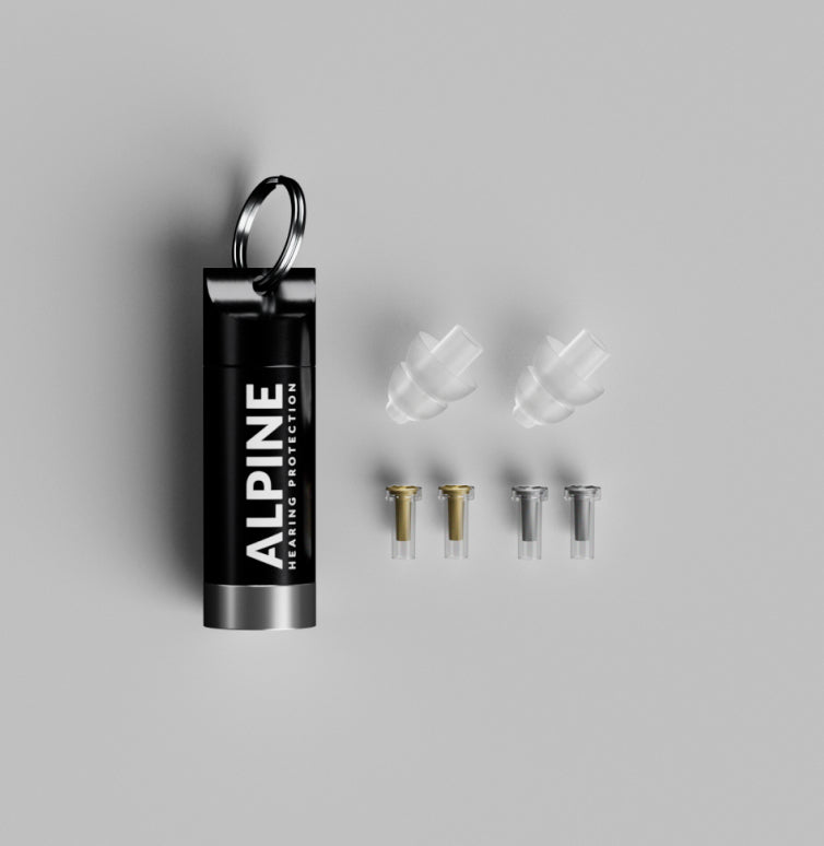 Alpine MusicSafe case, filters and earplugs