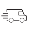 Icon representing free delivery