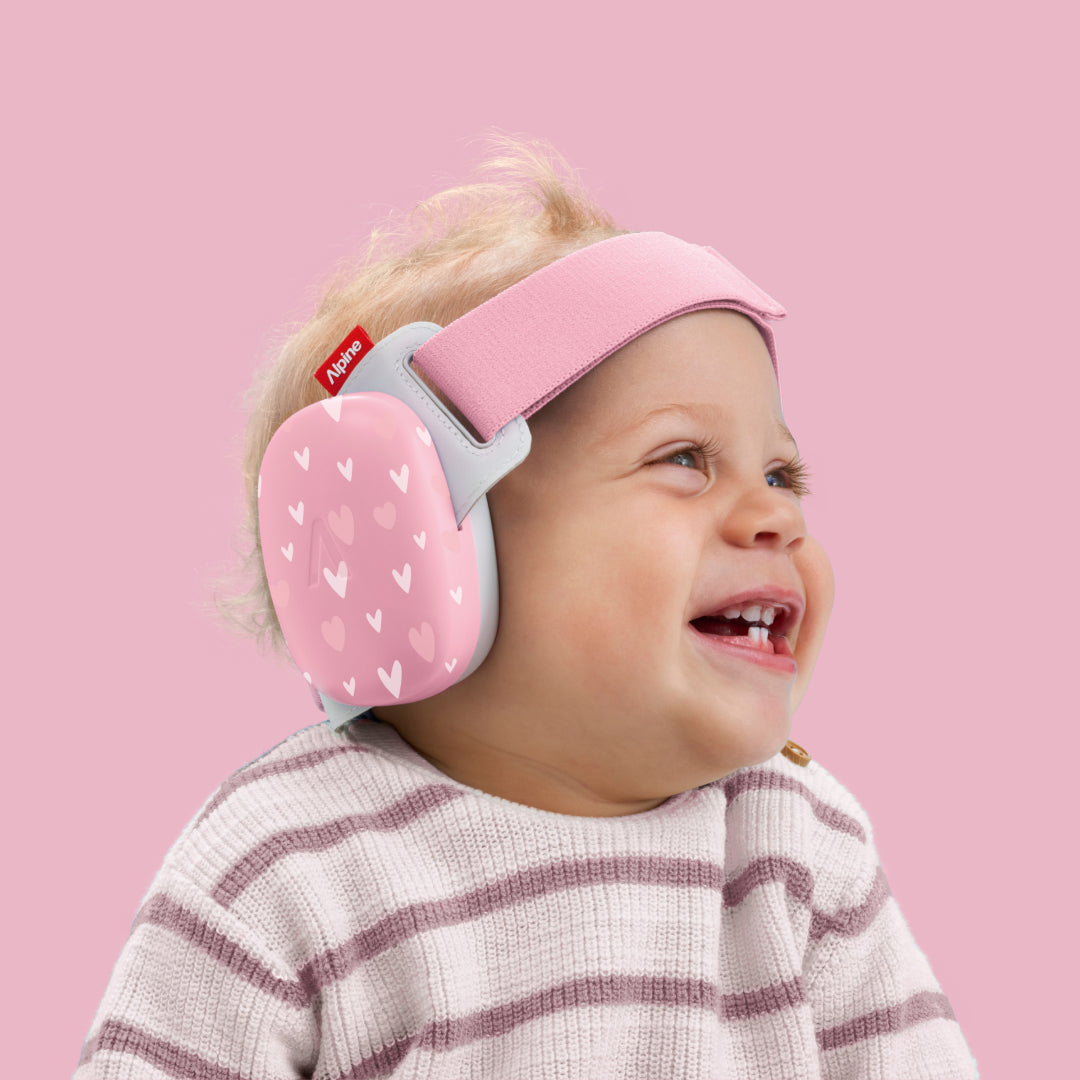 Baby wearing muffy baby in sweet-hearts 