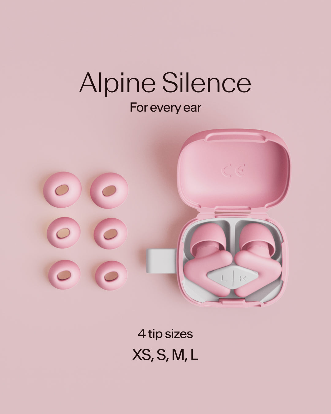 #color_pink alpine silence earplugs accesories overview pink