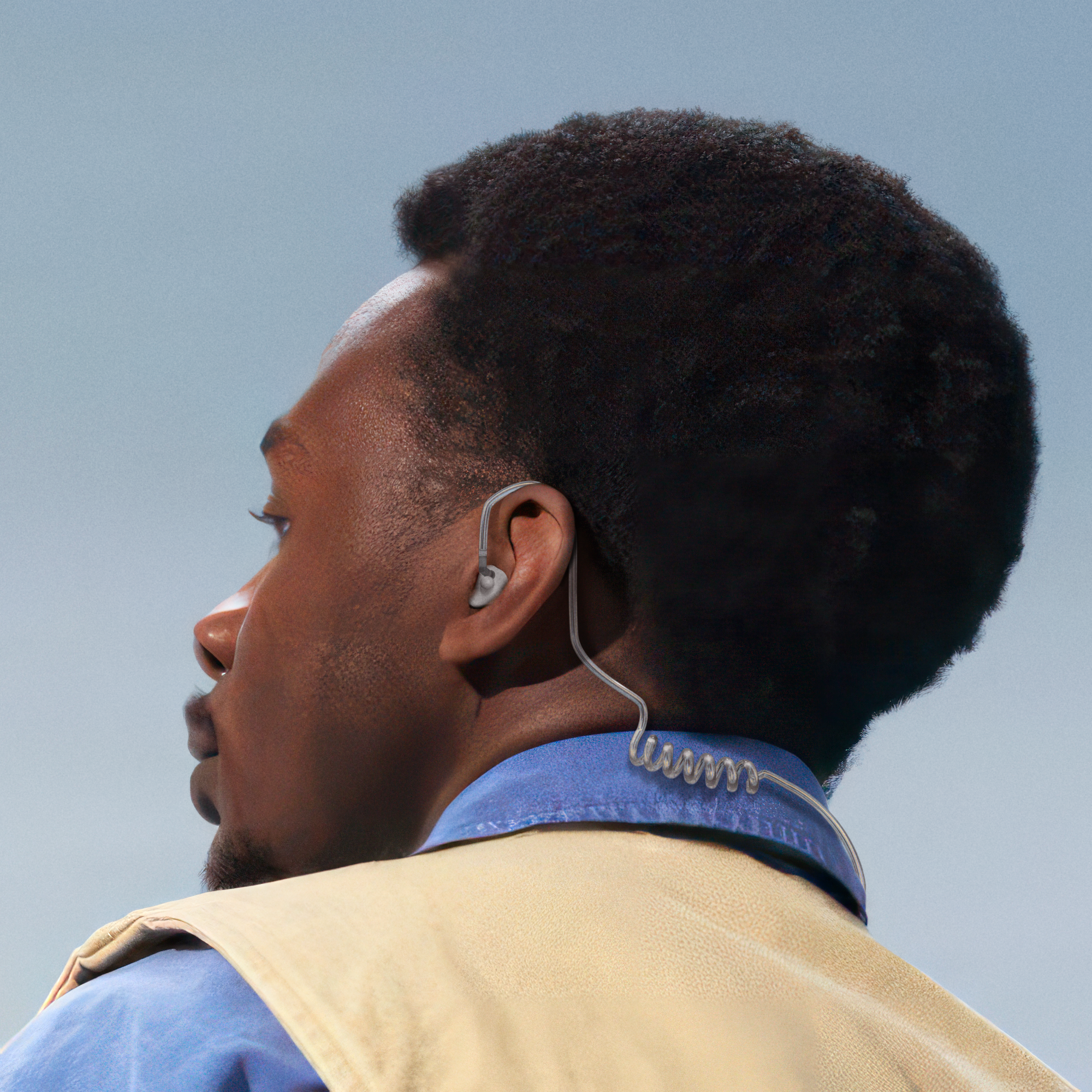 portofoon custom made in ear wit 