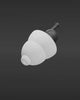 Product animation of an Alpine MotoSafe Tour earplug with white tips and black filter stem